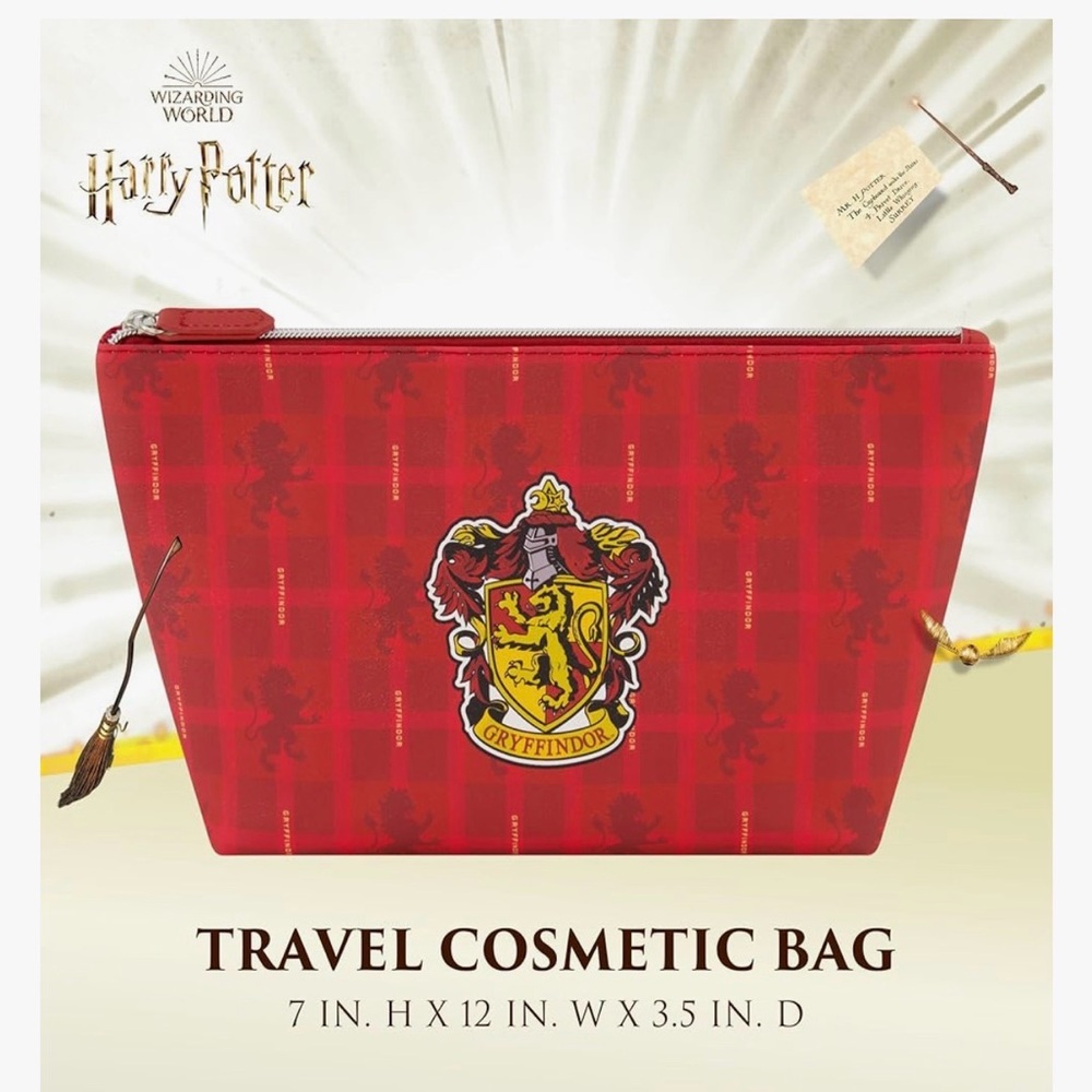 Harry Potter Travel Makeup Bag, Trapezoid Cosmetic Organizer Pouch